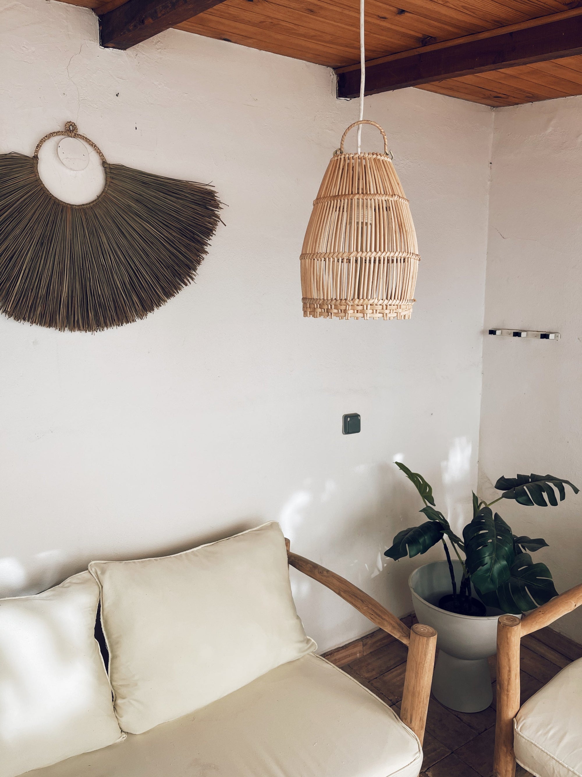 Abajur aus Rattan Ayana Natural - S