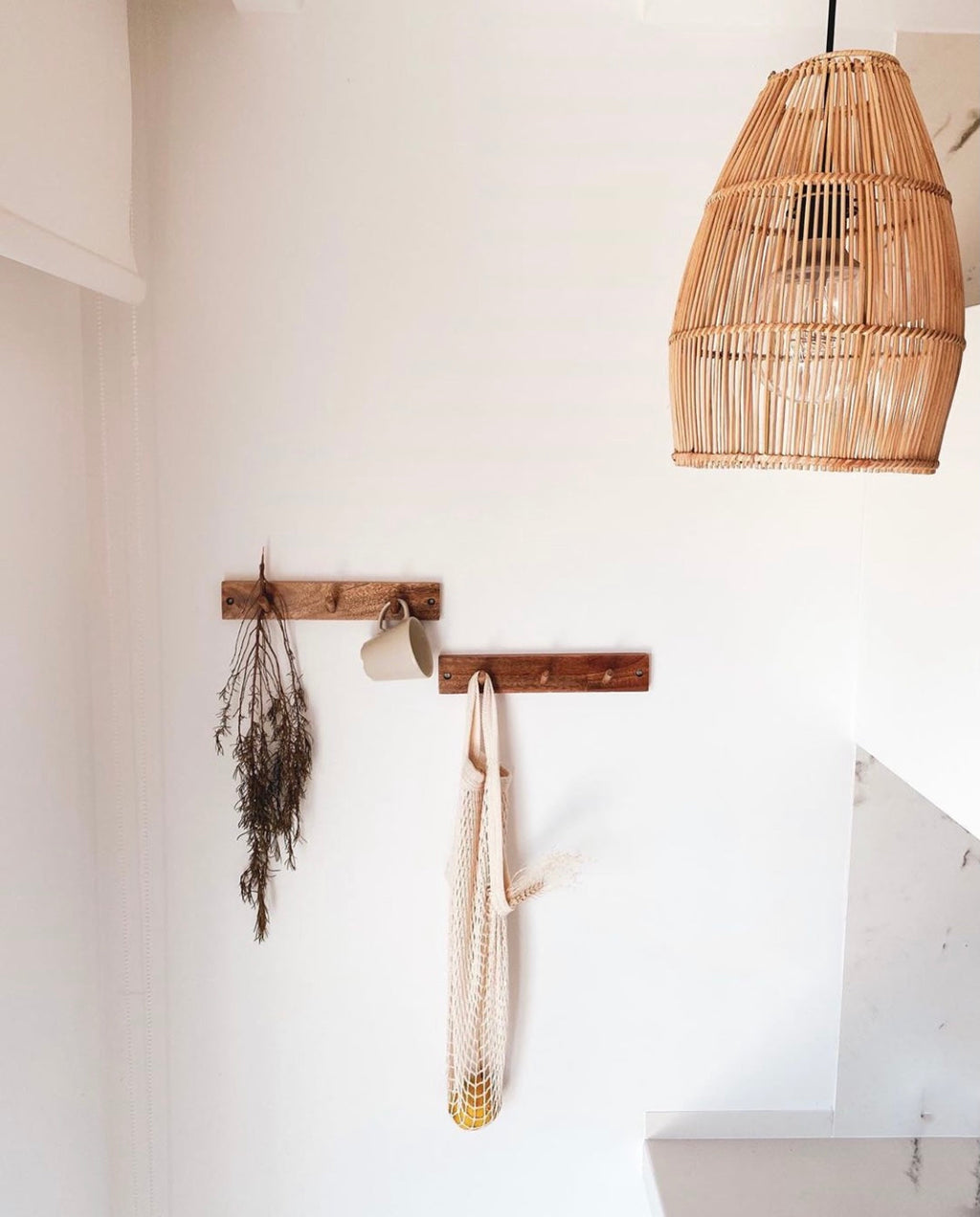 Abajur aus Rattan Ayana Natural - L