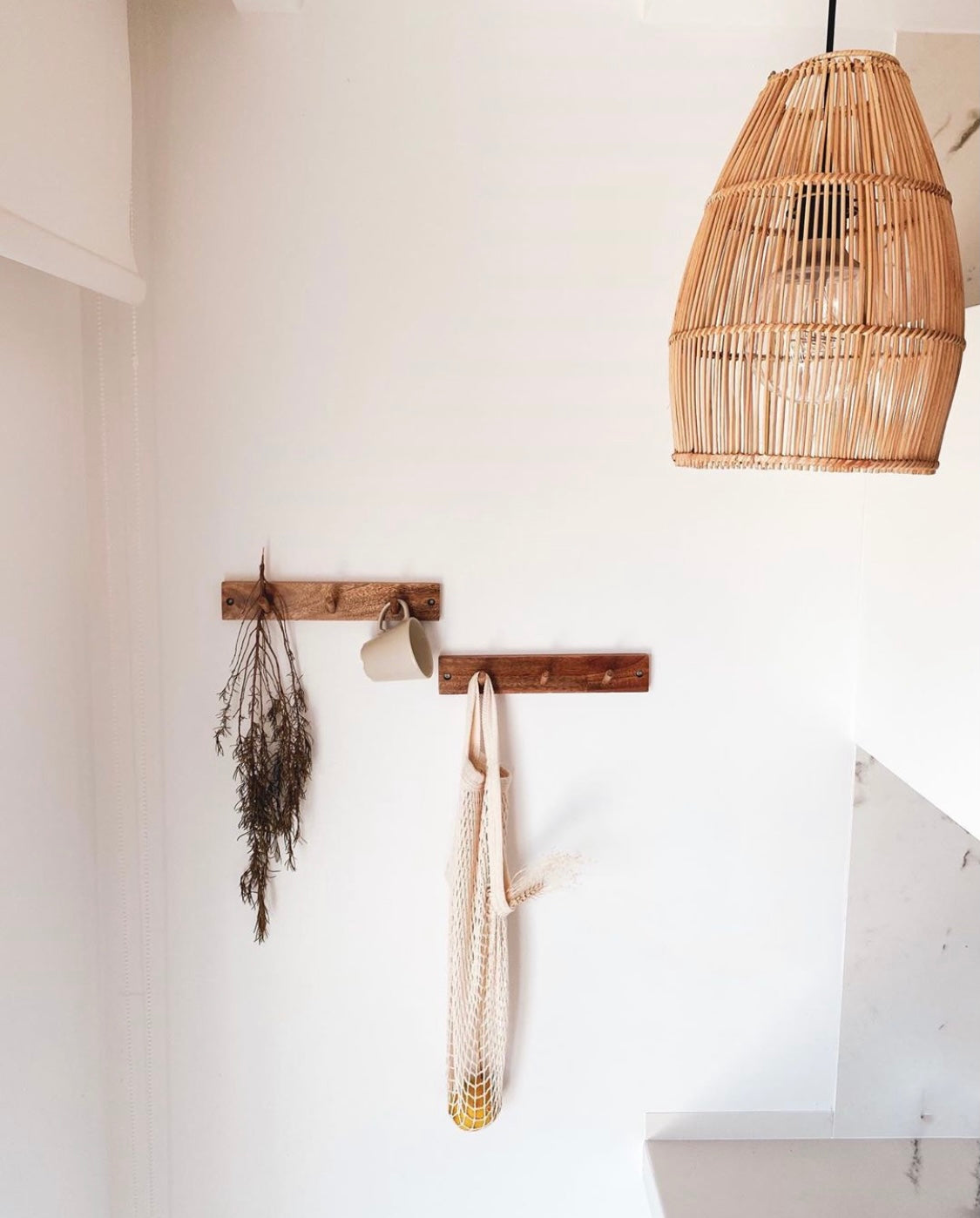 Abajur aus Rattan Ayana Natural - L