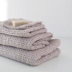 Honeycomb Waffle Towel - Powder