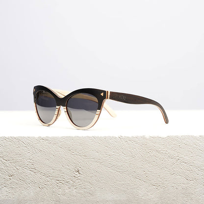 French Séduction – Holzsonnenbrille für Damen