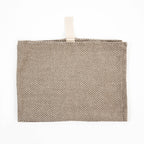 Big Linen Towel - Beige Fishbone