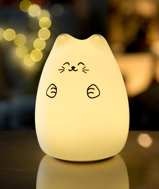 Lucky Cat Silicone Lamp - White